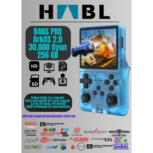 Retro Arcade R40S Pro Arkos 2.0 +30.000 Oyunlu El Konsolu 256 GB
