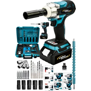 Lieber German Teknoloji 650NM Full Setli Torklu Somun Sökme Sıkma 2x Akülü Vidalama Makinesi