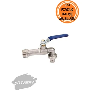 3/4” Pirinç Bahçe Musluğu – Krom Kaplama, Yüksek Debi & Dış Mekan Dayanıklılığı