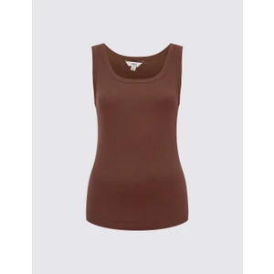 Pamuk Karışımlı Ribana Slim Fit Atlet