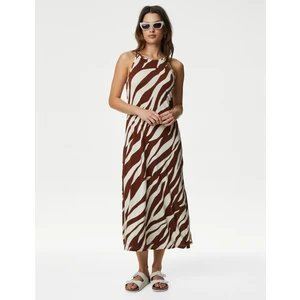 Marks & Spencer Jersey Baskılı Midaxi Plaj Elbisesi​