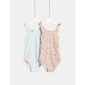 Marks & Spencer 2'li Desenli Fiyonklu Mayo (2-8 Yaş)