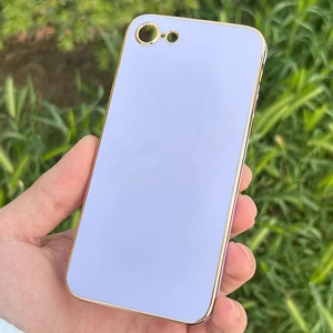 Apple iPhone 7/8/se 2022 Kılıf Kenar Detaylı Yumuşak Parlak Silikon