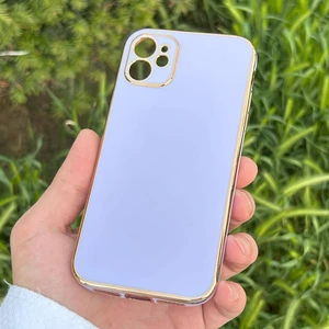 Apple iPhone 11 Kılıf Kenar Detaylı Yumuşak Parlak Silikon
