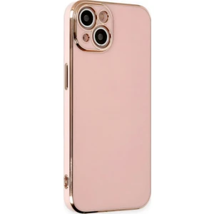Apple iPhone 14 Kılıf Kenar Detaylı Yumuşak Parlak Silikon