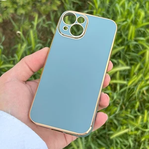 iPhone 14 Kılıf Kenar Detaylı Yumuşak Parlak Silikon