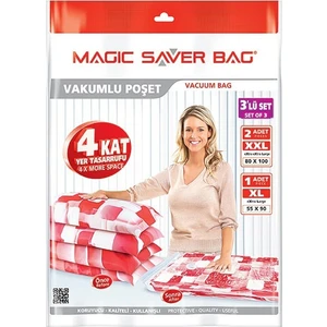 Magic Saver Bag 3'lü Vakumlu Saklama Poşeti