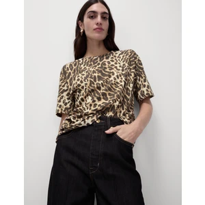 Marks & Spencer Pamuklu Desenli Kısa Kollu T-Shirt