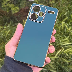 Xiaomi Redmi Note 13 Pro Plus 5g Kılıf Kenar Detaylı Yumuşak Parlak Silikon