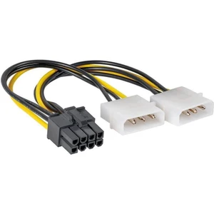 2 Adet - 8 Pin Ekran Karti Power Kablosu - Pcıe Ekran Kartı Güç Kablo 8 Pin Power To Molex