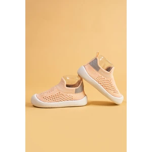 Luuq Kız Çocuk, Bebek Esnek, Rahat, Kaymaz Ortopedik Taban Pembe Günlük Spor Ilk Adım Ayakkabısı, Sneaker