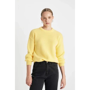 	regular Fit Basic Düz Selanik Örgülü Triko KAZAK H6905AZ24WN