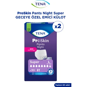 Proskin Pants Night Large Büyük Beden Gece İçin Süper Emici Külot 30'lu 2 Paket - 60 Adet