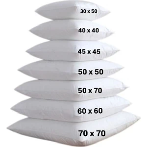 2 Adet Kırlent Iç Yastık-Silikon Elyaf-Koltuk Dekor Iç Yastığı