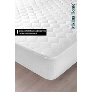 Mislina Kapitone Eko Pamuklu Full Kenar Tek Kişilik Yatak Koruyucu Fitted 90 x 200