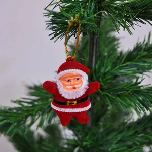 6lı Noel Baba Yılbaşı Ağacı Süsü 6 cm