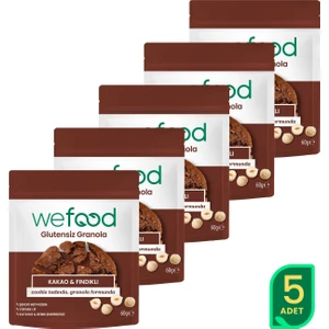 Glutensiz Granola Bites Kakao & Fındıklı 60 gr 5'li