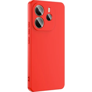 Xiaomi Redmi Note 14 Uyumlu Kılıf Lansman Içi Kadife Kırmızı + Ekran Koruyucu