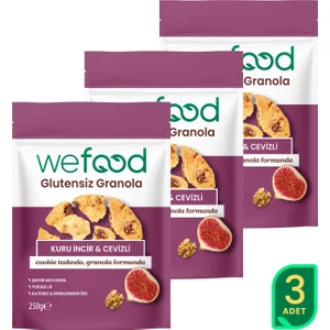 Glutensiz Granola Kuru İncir & Cevizli 250 gr 3'Lü