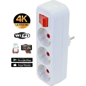 3lü Priz Wifi  Kamera+Sd Kart Hediye