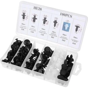 6 Boyutu 100 Adet Oto Fastener Klips Tampon Kapı Pervazı Tutucu Raptiye Setii
