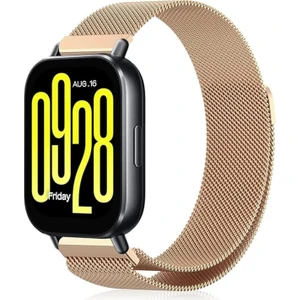 Xiaomi Redmi Watch 5 Active / Watch 5 Lite Uyumlu Metal Hasır Örgü Mıknatıslı Akıllı Saat Kordonu