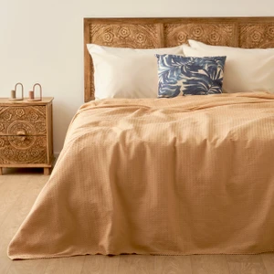 Stormi Pamuklu Çift Kişilik Waffle Pike Bej (200X220 Cm)