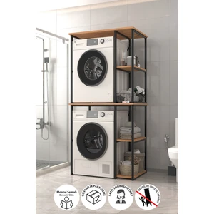 Çamaşır Makinesi Dolabı Kurutma Makinesi Dolabı Metal Banyo Dolabı Mısra Çam