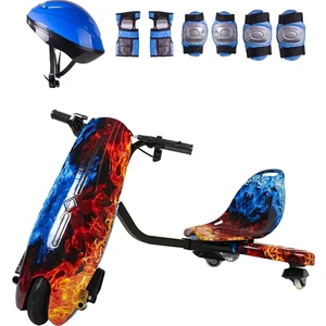Drift Car Street Dance Elektrikli Kaykay Scooter Litium Bataryalı Drift Kart Kask Dizlik Seti Hediye