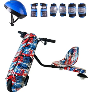 Drift Car Street Dance Elektrikli Kaykay Scooter Litium Bataryalı Drift Kart Kask Dizlik Seti Hediye