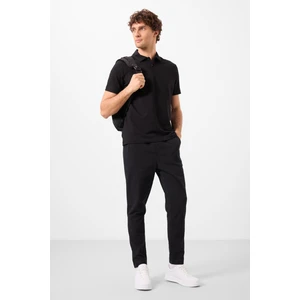 Siyah Standart Fit Dokuma Hafif Esnek Chino Erkek Pantolon - 82180