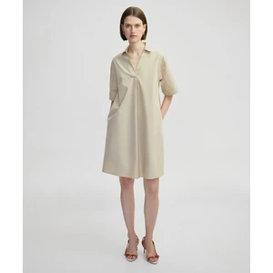 Rahat kesim gömlek yaka elbise  IS1250002395003