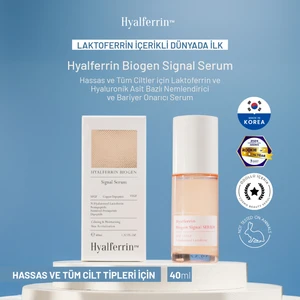 Biogen Signal Serum | Laktoferrin & Peptit Içerikli Yoğun Nemlendirici, Yatıştırıcı ve Bariyer Onarıcı Serum | 40ML