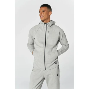 Hmlt-Mt interval Zip Erkek Gri Sweatshirt 921647-2006