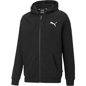 ESS Small Logo FZ Siyah Erkek Hoodie