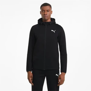 Erkek Puma Black Puma Evostrıpe Core Fz Hoodie Siyah Erkek Hoodie