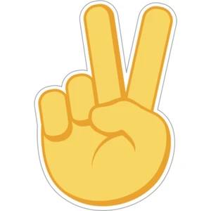 Jıbbıtz Peace Hand Sign Crocs Terlik Süsü