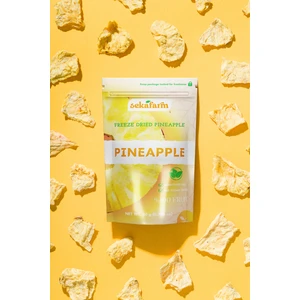 Seka Farm Freeze Dried Ananas, Dondurularak Kurutulmuş Meyve Cipsi, Freeze Dry Meyve Kurusu 30 gr