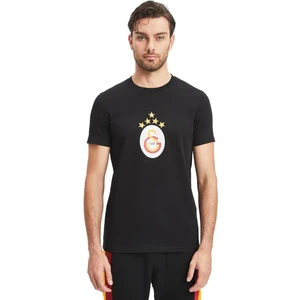 Lisanslı Siyah 5 Yıldız T-Shirt
