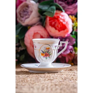 Shirley 6 Kişilik Porselen Kahve Fincanı Takımı - 90 ml