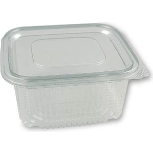 Plastik Sızdırmaz Kap 500 gr cc Kullan At Tek Kullanımlık Plastik Kapaklı Kase