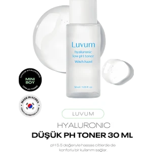 Mini Boy Gözenek Görünümünü Azaltan Nemlendirici Ph 5.5 Tonik Luvum Witch Hazel Hyaluronic 30ML