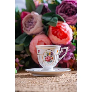 Shirley 6 Kişilik Porselen Kahve Fincanı Takımı - 90 ml
