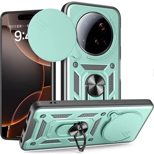 M.TK Moveteck Xiaomi Mi 15 Ultra Kılıf Kamera Korumalı Sürgülü Dönebilen Yüzüklü Armor Military Tank Kızaklı Kapak