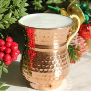 El Dövmesi Bakır Ayran Bardağı