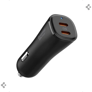 50W USB-C 2 Port Araç içi Hızlı Şarj Aleti Samsung PPS Destekli Akım Korumalı Güç Adaptörü Çakmaklık iPhone & Android & iPad & MacBook Type-C PD 3.0 30W + 20W EV502 - ACP08523