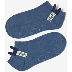 Çocuk Aksesuarlı 2'li Step Çorap Mavi-Sarı