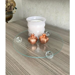 Cam Sunumluk Sephpa Üstü Pasta Tabağı Kahve Sunumu