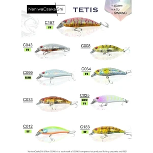 Naniwaosakashi Tetis 50MM 4.5gr Sinking Maket Balık