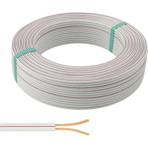 Elektrik Kablosu Ses 0.75 mm İki Damar 1m Bakır Kablo %100 Bakır Dayanıklı Ve Esnek Kablo